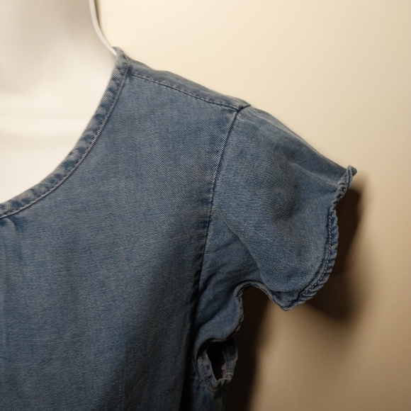 Banana Republic Denim Zippered High-Low Dress Size 6 - Picture 5 of 6